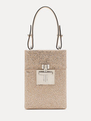 Oscar de la Renta Crystal Pavé Alibi Top Handle Bag