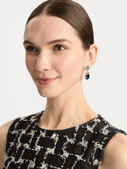 Oscar de la Renta Crystal Drop Earrings
