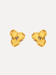 Oscar de la Renta Gold Blossom Earrings