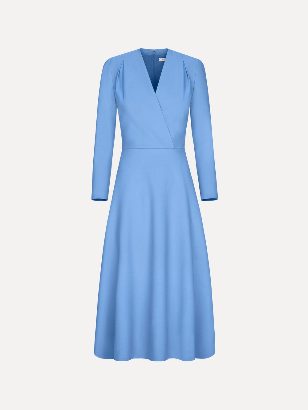 Oscar de la Renta Wool-Blend Long-Sleeve Dress