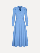 Oscar de la Renta Wool-Blend Long-Sleeve Dress