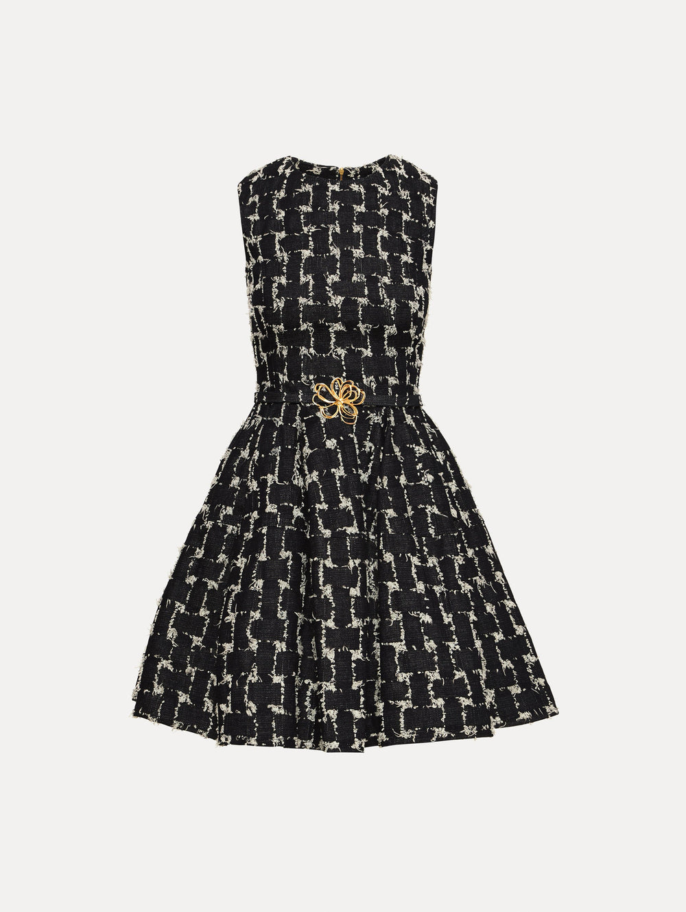 Oscar de la Renta Woven Denim Jacquard Mini Dress