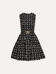 Oscar de la Renta Woven Denim Jacquard Mini Dress