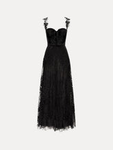 Oscar de la Renta Foxglove Guipure Cocktail Dress