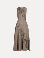 Oscar de la Renta Ivy Threadwork Cutout Dress