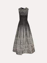 Oscar de la Renta Ombré Lurex Bouclé Jacquard Dress