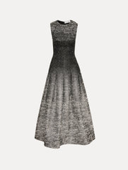 Oscar de la Renta Ombré Lurex Bouclé Jacquard Dress
