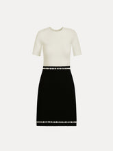 Oscar de la Renta Bubble Trim Dress