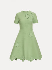 Oscar de la Renta Ivy Cutout Knit Dress