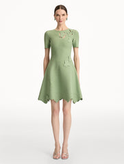Oscar de la Renta Ivy Cutout Knit Dress