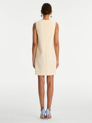 Oscar de la Renta Allium Wool Shift Dress