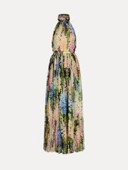 Oscar de la Renta Foxglove Chiffon Gown