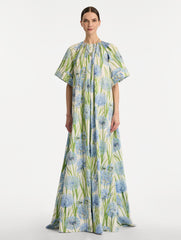 Oscar de la Renta Allium Cotton Poplin Caftan