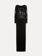 Oscar de la Renta Sequin Fringe Gown