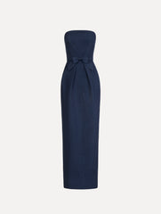 Oscar de la Renta Bow-Detailed Column Gown