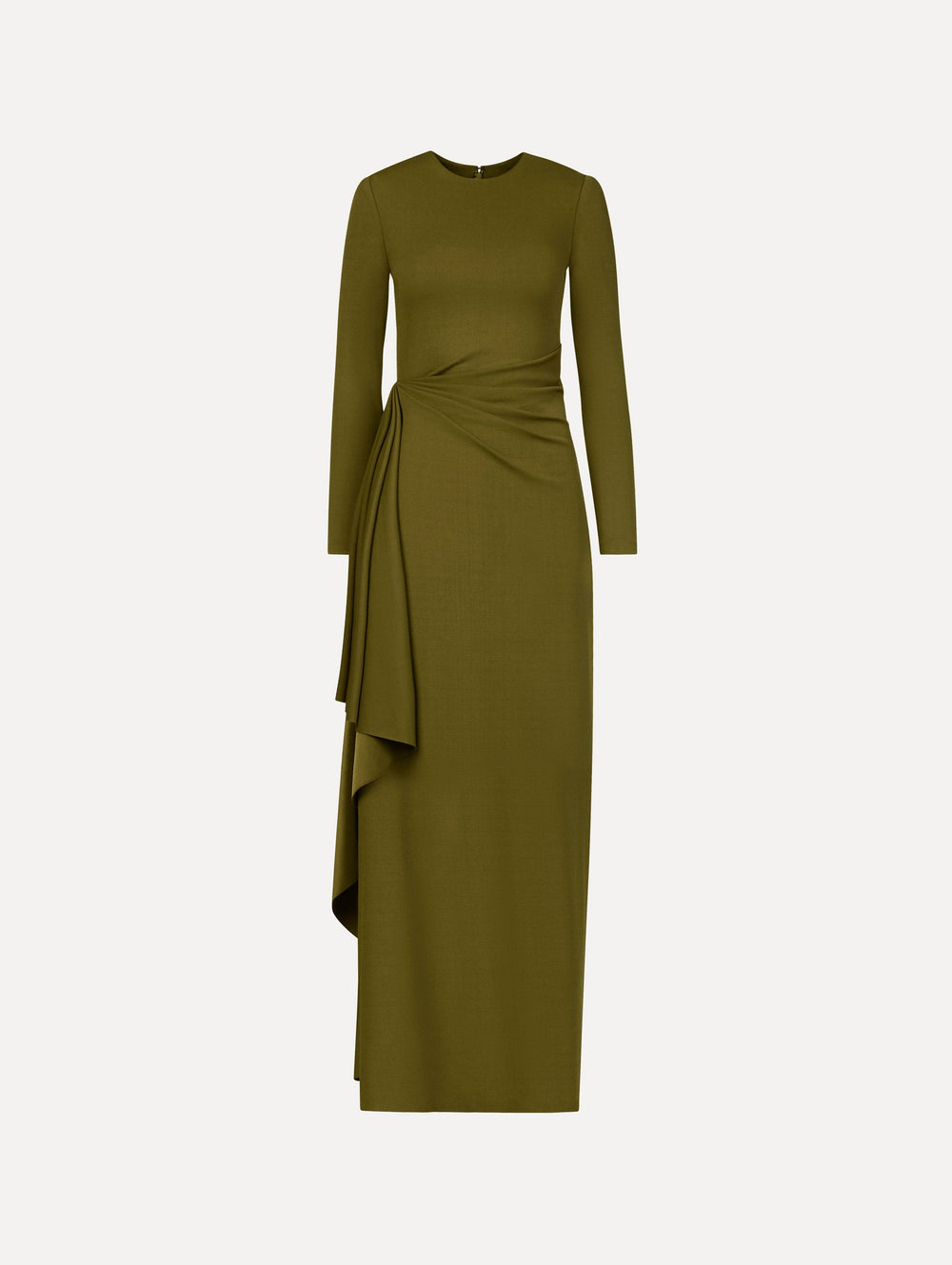 Oscar de la Renta Drape-Detail Jersey Gown