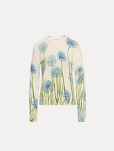 Oscar de la Renta Allium Printed Pullover