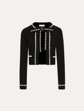Oscar de la Renta Bubble Trim Cardigan