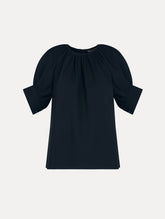 Oscar de la Renta Gathered Silk Georgette Blouse