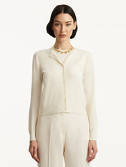 Oscar de la Renta Wool-Blend Cardigan