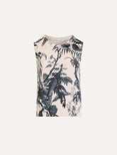 Oscar de la Renta Chiné Palm Leaves Tank
