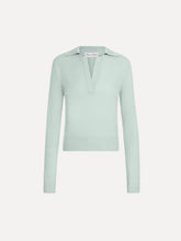 Oscar de la Renta Wool Polo Pullover
