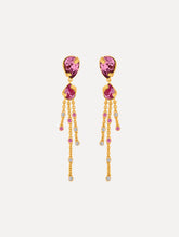 Oscar de la Renta Pear-Cut Chandelier Earrings