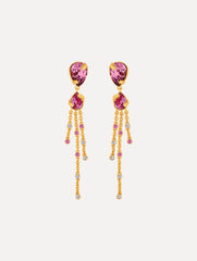 Oscar de la Renta Pear-Cut Chandelier Earrings