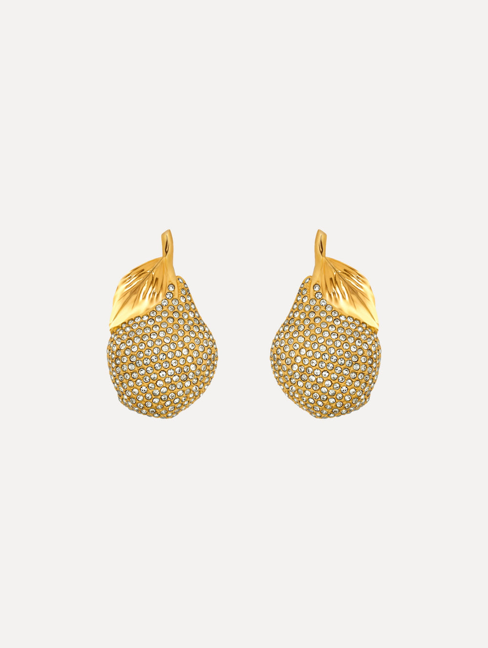 Oscar de la Renta Pavé Pear Earrings