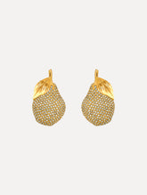 Oscar de la Renta Pavé Pear Earrings