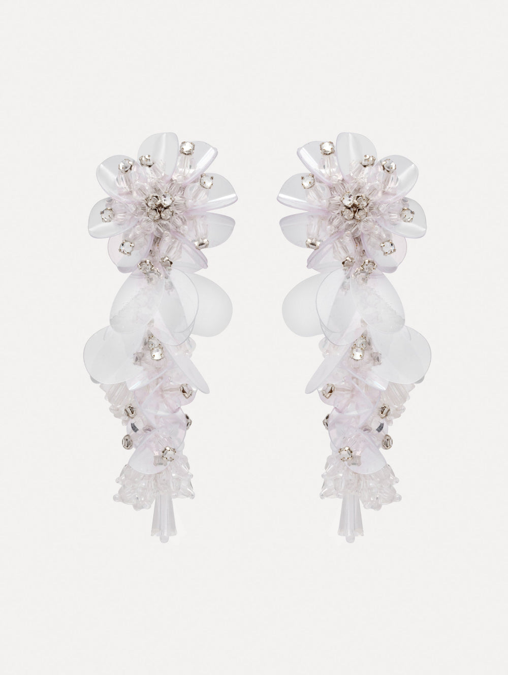 Oscar de la Renta Bouquet Drop Clip-On Earrings