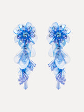 Oscar de la Renta Bouquet Drop Clip-On Earrings