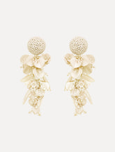 Oscar de la Renta Cascading Petal Drop Clip-On Earrings