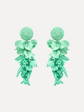 Oscar de la Renta Cascading Petal Drop Clip-On Earrings