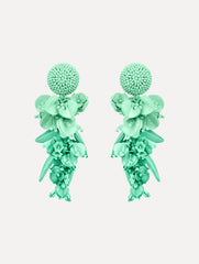 Oscar de la Renta Cascading Petal Drop Clip-On Earrings