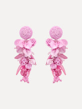 Oscar de la Renta Cascading Petal Drop Clip-On Earrings