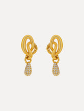 Oscar de la Renta Pavé O Knot Earrings