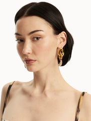 Oscar de la Renta Pavé O Knot Earrings