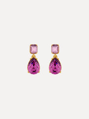 Oscar de la Renta Crystal Drop Earrings