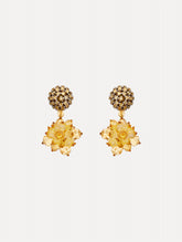 Oscar de la Renta Beaded Pompom Clip-On Earrings