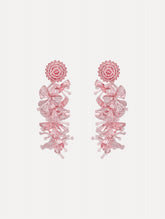 Oscar de la Renta Sequin Tassel Clip-On Earrings