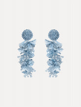 Oscar de la Renta Sequin Tassel Clip-On Earrings