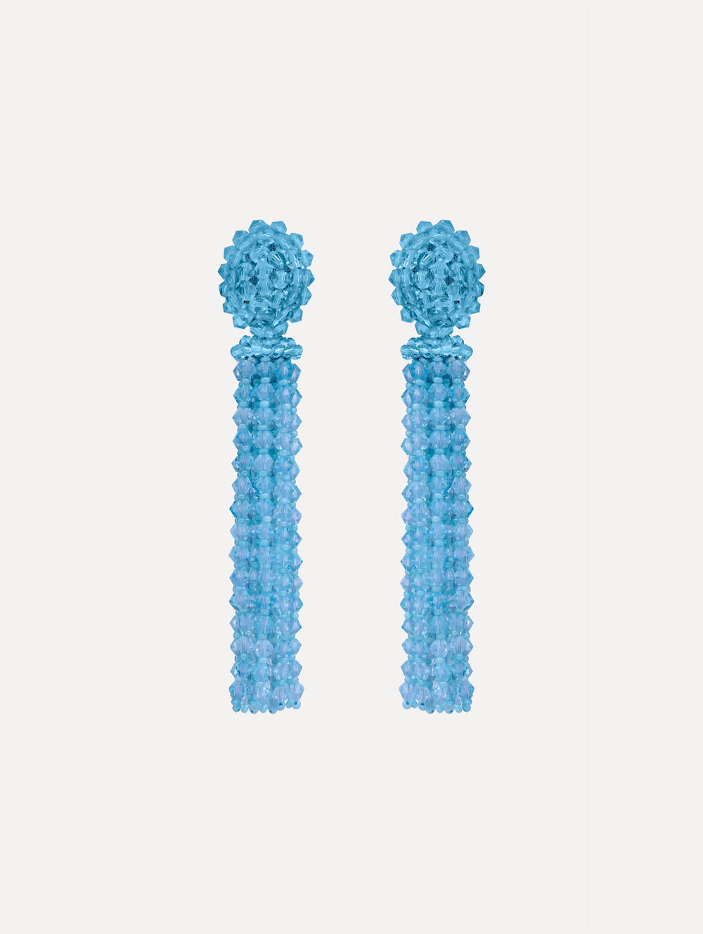 Oscar de la Renta Tassel Clip-On Earrings