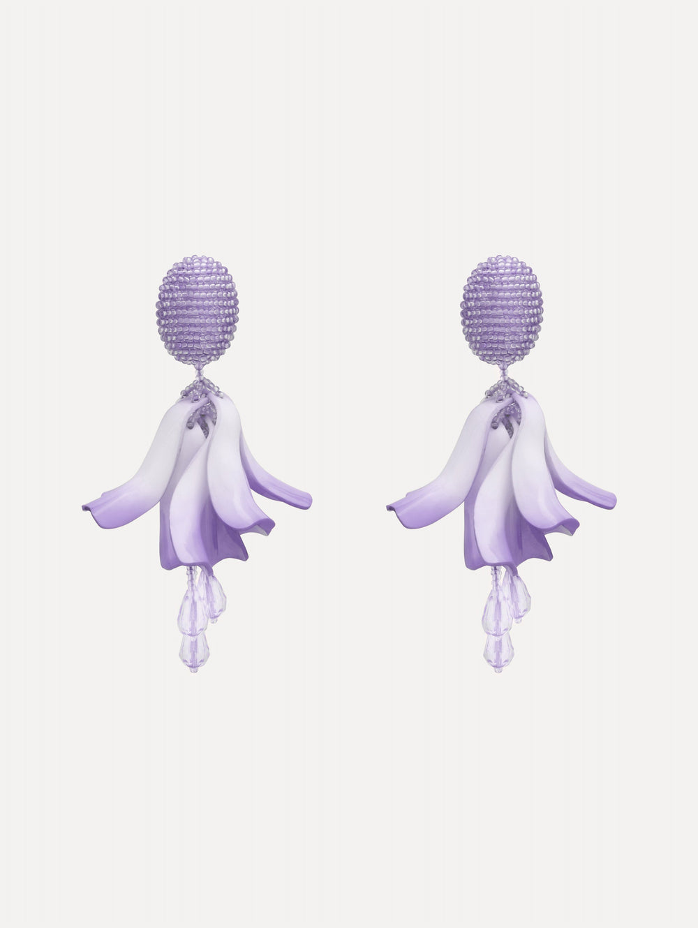 Oscar de la Renta Impatiens Clip-On Earrings