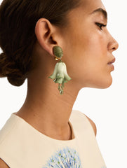 Oscar de la Renta Impatiens Clip-On Earrings