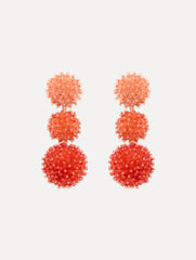 Oscar de la Renta Ombré Pompom Drop Clip-On Earrings