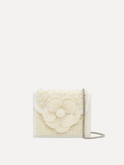 Oscar de la Renta Pearl Embroidered Mini TRO Bag