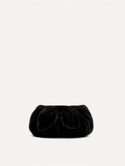Oscar de la Renta Mini Velvet Bow Clutch