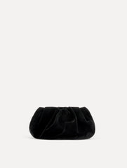Oscar de la Renta Mini Velvet Bow Clutch