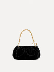 Oscar de la Renta Mini Velvet Bow Clutch